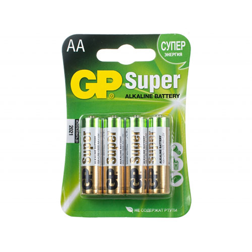 Батарейка GP Alkaline  SUPER LR06 (АА) 15A/C4 (40) блист.*