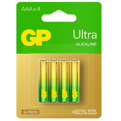 Батарейка GP Alkaline ULTRA LR03 (AAA) 24AU/C4 (40) блист.*