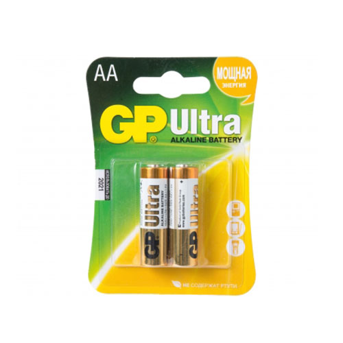 Батарейка GP Alkaline ULTRA LR06 (AA) 15AU/C2 (20) блист.*