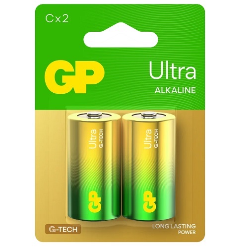 Батарейка GP Alkaline ULTRA LR14 (C) 14AU/C2 (20) блист.