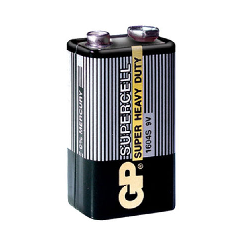 Батарейка GP Supercell (Сііра) 6F22 (крона) 1604S/S1 (10/500) кор.