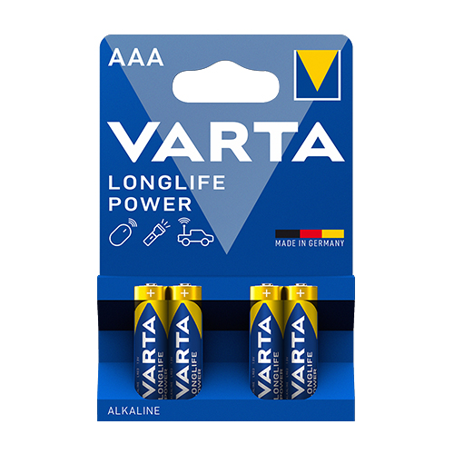 Батарейка VARTA Longlife Power (Синя) LR03 (AAA) C4 (40) блист. (9749)