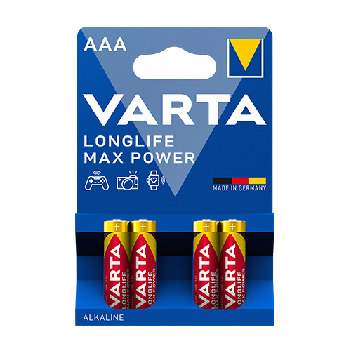 Батарейка VARTA Longlife MAX Power (Червона) LR03 (AAA) C4 (40) блист. (4734)