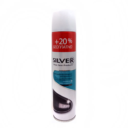 Спрей SILVER фарба для гладкої шкіри 200+50 мл. чорний (2079 / 2734)