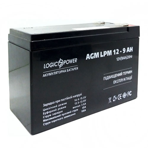 Акк LogicPower 12V / 9 A Розмір
