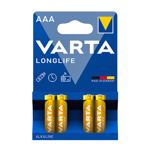 Батарейка VARTA Longlife (Золота) LR03 (AAA) C4 (40) блист. (5072)