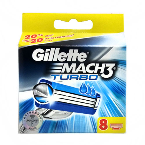 Картридж Gillette MACH3 TURBO 8 шт (1320/7095/4924/6094)