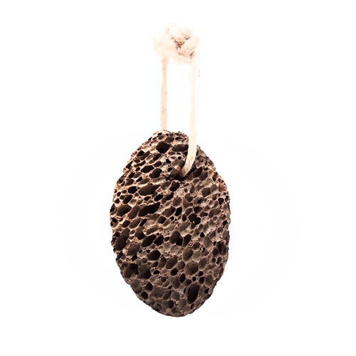 Пемза камінь коричневий натуральний з мотузкою "кримська" (100шт/ящ)