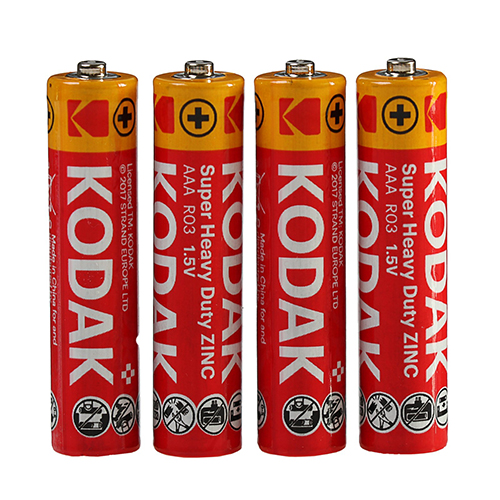 Батарейка Kodak Super HeavyDuty R03 (AAA) S4 (60/2400) кор.