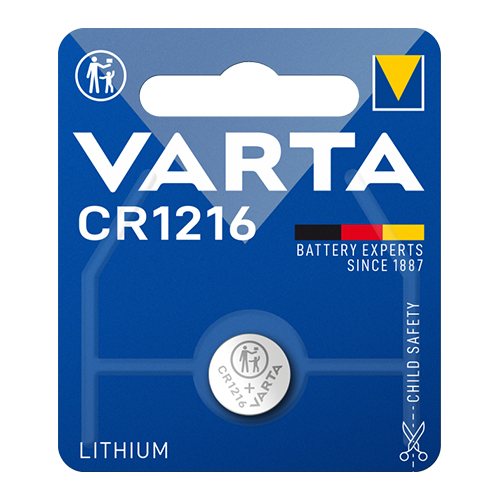 Батарейка VARTA Літієва CR1216 C1 блист.