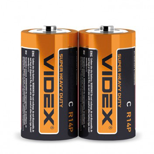 Батарейка VIDEX Super HeavyDuty R14 (C) S2 (24/480) кор. 21154