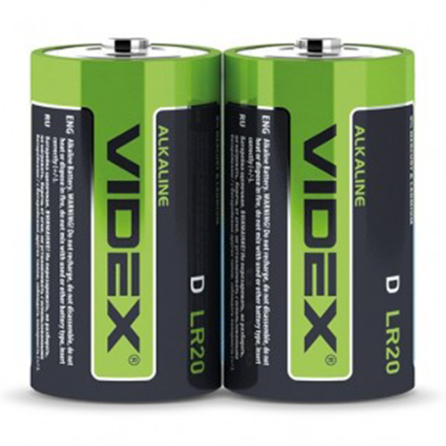 Батарейка VIDEX Alkaline LR20 (D) S2 (12) кор. 22529