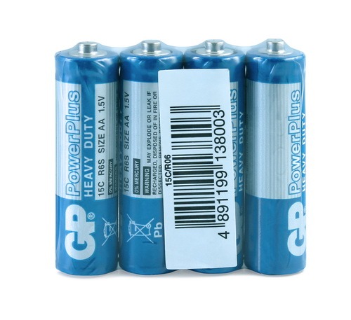 Батарейка GP PowerPlus (Синя) R06 (AA) 15C/S4 (40/200/1000) кор.