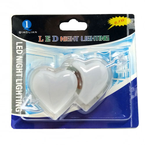 Нічник із вимикачем "Серце" 220V №1087-ASK на бліст.