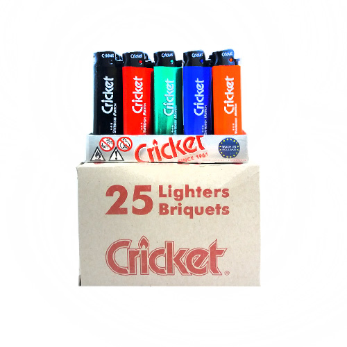 Запальнички CRICKET кремінь  Оригінал кольорова (25шт) (9137)