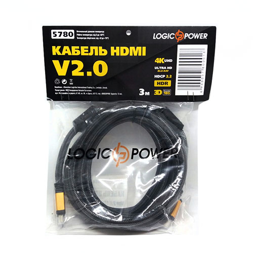 Кабель HDMI 5 m V2.0 4K/UltraHD (24945)
