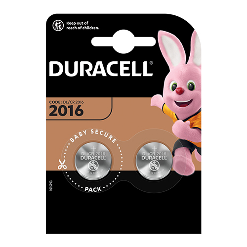 Батарейка Duracell Літієва 2016 С2 (20) блист.