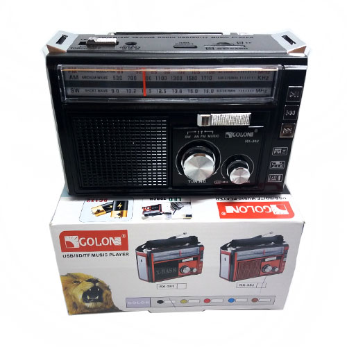 Радіо з динаміком Golon RX-381 AC/DC + акумулятор. O.