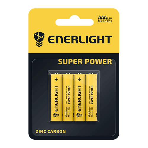 Батарейка Enerlight SUPER Power R03 (AAA) C4 (48) блист. 2086