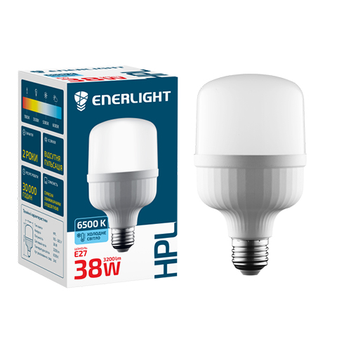 LED лампа ENERLIGHT HPL 38Вт 6500K E27 (2925)