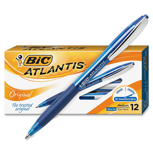 Ручка кулькова BIC Atlantis синя (12шт/уп) (2813) (9021322)