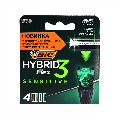 Картридж BIC Flex 3 Hybrid Sensitive (4 шт) (4878)