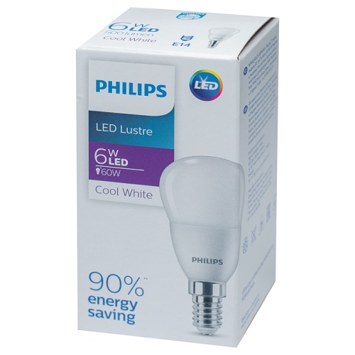 LED лампа Philips Lustre 6-60W E14 4000К 840 P45NDFR RCA (8663)