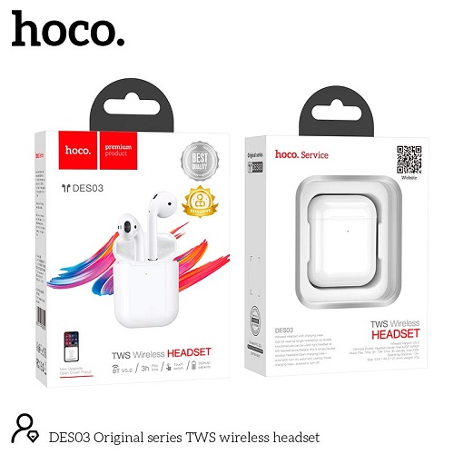 Навушники бездротові Bluetooth Hoco DES03