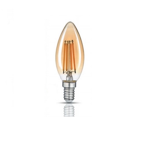 LED лампа TITANUM Filament C37 4W E14 2200K 220V бронза (8658) 25524