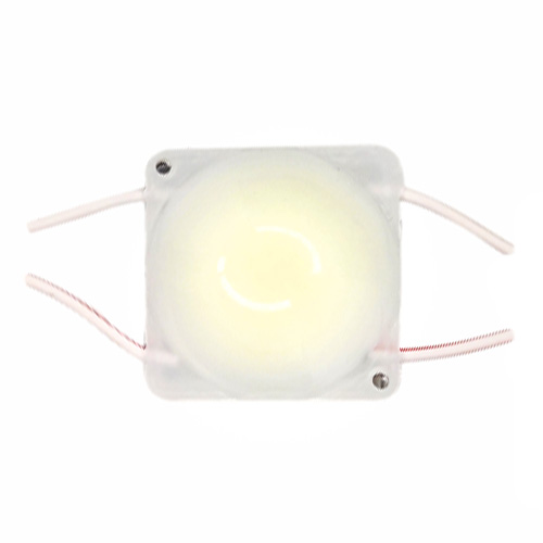 Модуль LED 12V Vargo 2.4W 1*COB AL PCB круг лінза білий (V-116933)