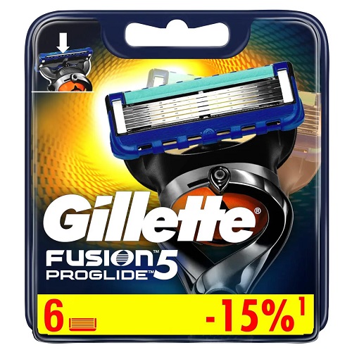 Картридж Gillette FUSION PROGLIDE (6 шт) 5937/4088
