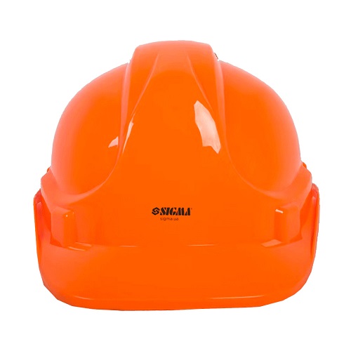 Каска будівельна Sigma 8 точок кріплення (помаранчева) (9414531)