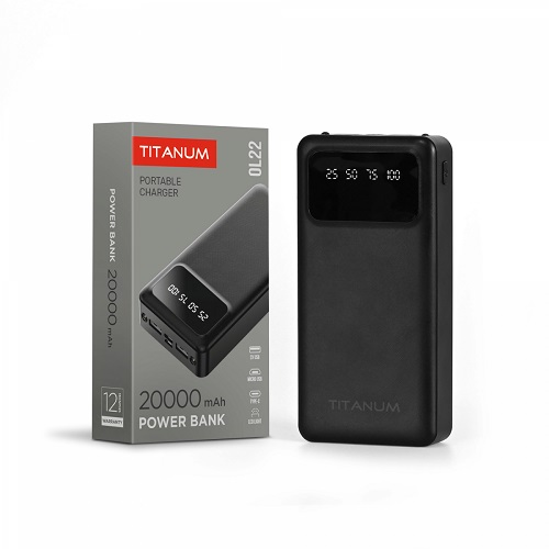 Зарядний пристрій Power Bank TITANUM TPB-OL22 20000mAh