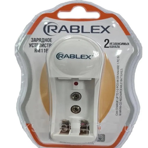 Зар. пристрій Rablex RM-116 2 канали (Ni-MH/Ni-Cd: AA/AAA/9V) (2353)