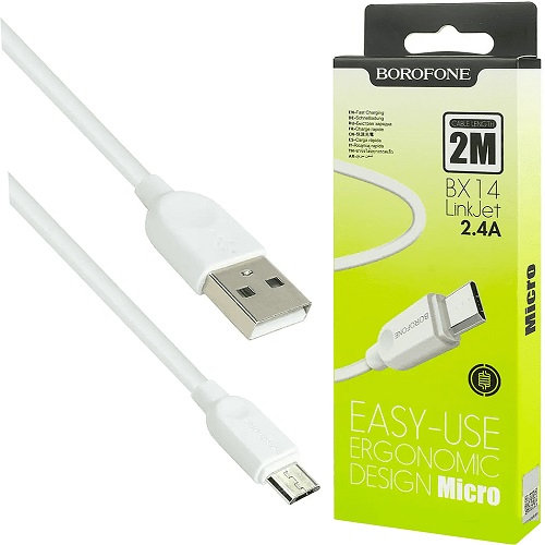Кабель USB-Micro USB BOROFONE BX14/2м/2