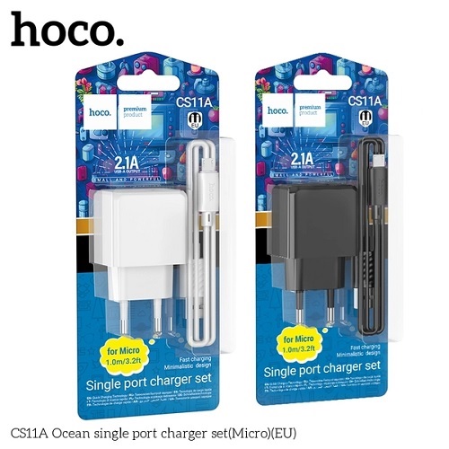МЗП HOCO  CS11A 1USB/2.1A + кабель Micro