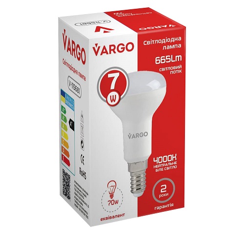 LED лампа VARGO R50 7W E14 (V-115681)