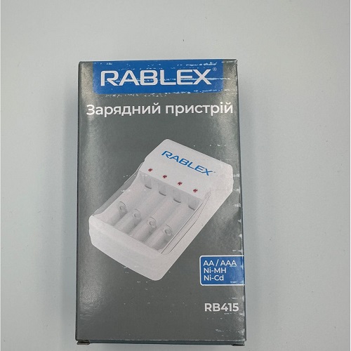 Зар. пристрій Rablex RB-415 4 канали (Ni-MH/Ni-Cd: AA/AAA)