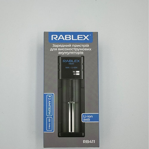 Зар. пристрій Rablex RB-411 /1 канал /2А/(Ni-Mh/Ni-Cd/Li-Ion/Li-Fe) ()