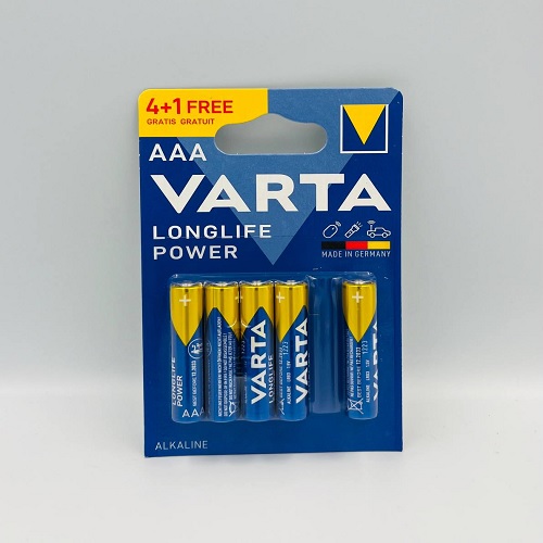 Батарейка VARTA Longlife Power (Синя) LR03 (AAА) C5 блист. (3964)