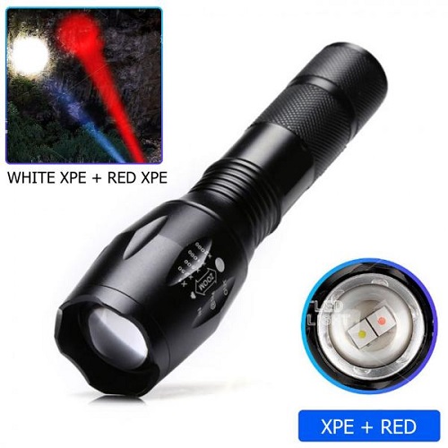 Ліхтарик ACCU № R5-2XPE(white+red)