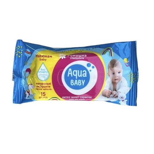 Серв.вл. Aqua Baby /  Baby з вітамінами 15 акрушів (120 шт/ящ)