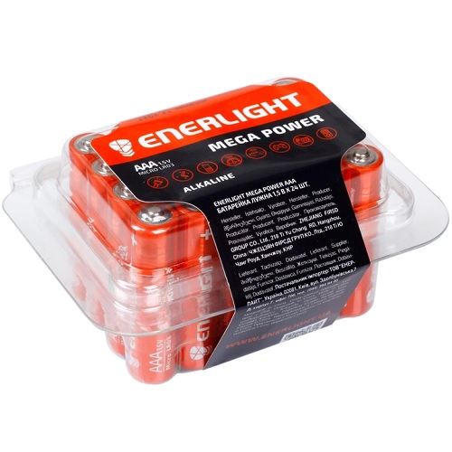 Батарейка Enerlight MEGA Power LR03 (AAA) S24 пластик бокс 6046